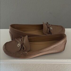 Michael Kors Brown Leather Loafers